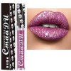 Allbesta 8 couleurs diamant lipgloss brillant paillettes brillant à lèvres crâne liquide rouge à lèvres métallisé mat brillan