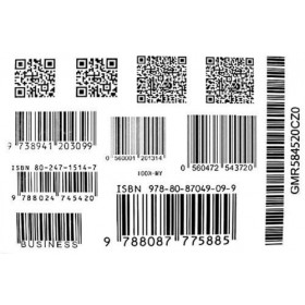 Autocollant de tatouage de mode étanche modèles noir et blanc code à barres tatouage