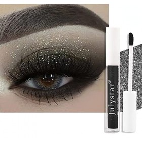 Julystar Cosmétiques pour ombres à paupières liquides polarisées, cosmétiques pour ombres à paupières monochromatiques scinti