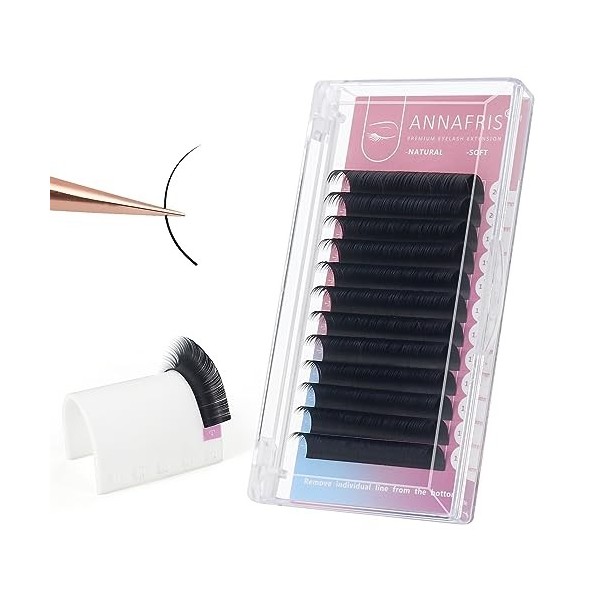 Extension De Cils Classique Volume Russe Professionnel 0.12mm Courbe C curl Mix 15-20mm Individuel Naturel Doux Eyelash Exten