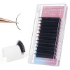 Extension De Cils Classique Volume Russe Professionnel 0.12mm Courbe C curl Mix 15-20mm Individuel Naturel Doux Eyelash Exten