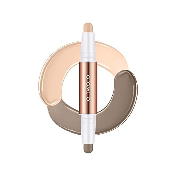 2 en 1 Contour Foundation Stick Double Head Contour Pen Surligneurs Crayon de contour des ombres surligneurs pour le visage B