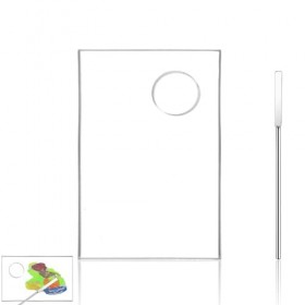 Palette Acrylique Transparente, Plateau de Mélange de Maquillage, Palette de Maquillage Portable, Palette de Maquillage avec 