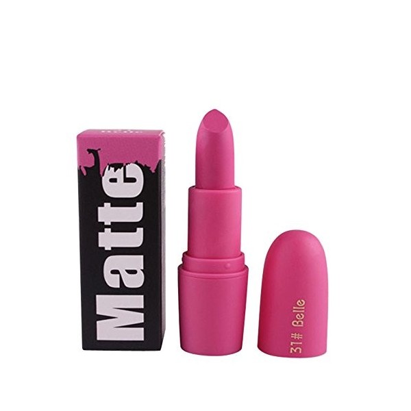 Fulltime® Rouge à lèvres,Miss Rose Hydratant Matte Lipstick Longue Durée Imperméable Lipstick 18 Couleur 31 