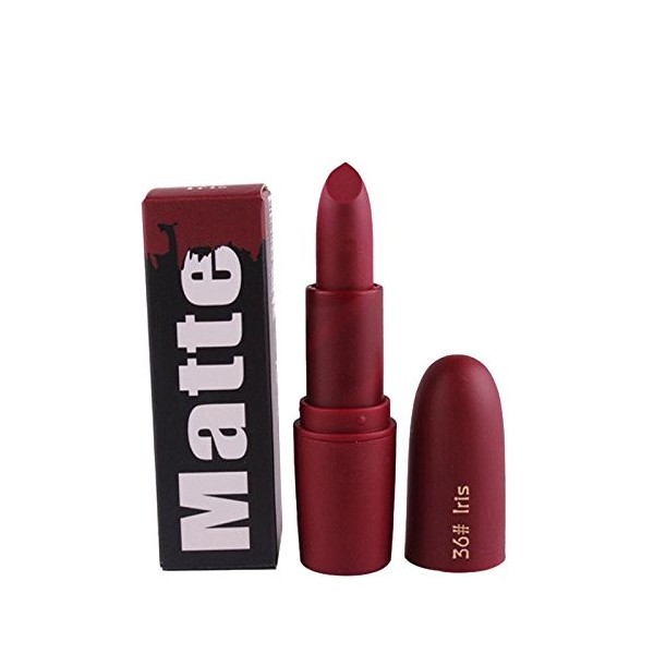 Fulltime® Rouge à lèvres,Miss Rose Hydratant Matte Lipstick Longue Durée Imperméable Lipstick 18 Couleur 31 