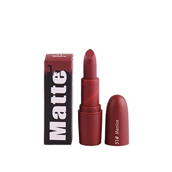 Fulltime® Rouge à lèvres,Miss Rose Hydratant Matte Lipstick Longue Durée Imperméable Lipstick 18 Couleur 31 