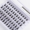 Faux Cils Individuel 60PCS Extension Cils Faux Cils Naturels Individuels avec Colle DIY Bande Fine Cils Plus Doux Faux Cils R