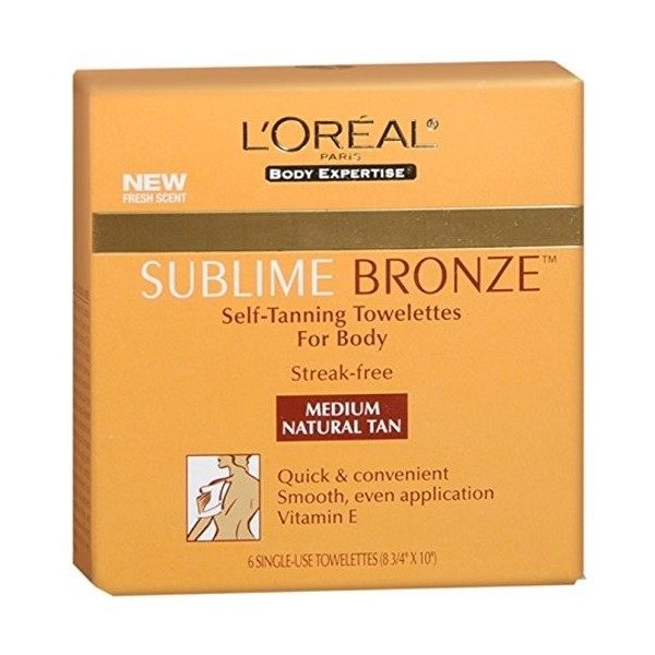 LOreal - LOréal Sublime Bronze Self-Tanning Lingettes . - Moyen Naturel Tan