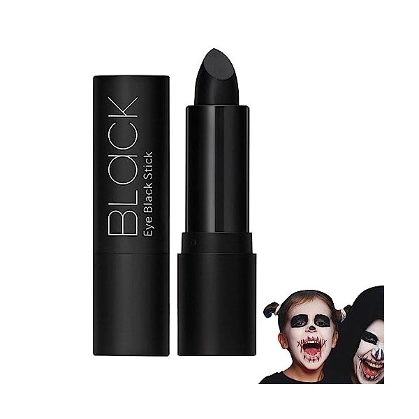 Teinture À Lèvres Noire, Smudge Proof Lipstick Long Lasting, Brillant À Lèvres Mat Imperméable, Rouge À Lèvres Halloween avec