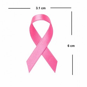 Lot de 5 Rubans Rose Tatouage Temporaire Etanche Sensibilisation au Cancer