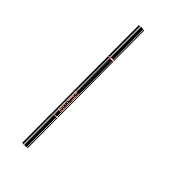 Crayon à sourcils à double extrémité et crayon à sourcils de maquillage rotatif automatique longue durée pour femme avec pinc