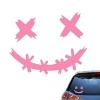 Autocollant de casques de sourire | Décalcomanies décoratives imperméables de visage de sourire pour des voitures - Smile Bik
