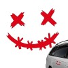 Sticker sourire casques de moto,Décalcomanies décoratives imperméables de visage de sourire pour des voitures | Smile Bike St