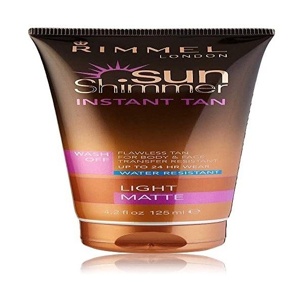 Sunshimmer Water Resistant Instant Tan Wash Off 125 ml - Light Matte