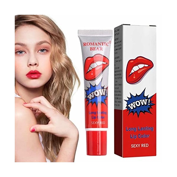 Brillant à lèvres Peel Off Stain Incroyable Imperméable Liquide Rouge À Lèvres Déchirer Lèvres Antiadhésif Longue Durée Brill