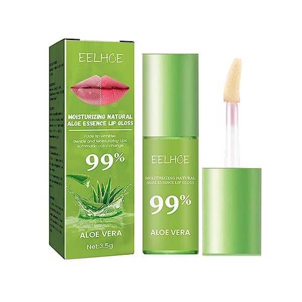 Brillant à lèvres changeant de couleur - Brillant à lèvres à laloès naturel ultra hydratant - Lip Lifting Lip Gloss Essence,