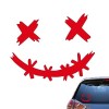 Sticker voiture sourire - Décalcomanies imperméables de visage de sourire pour des voitures décoratives,Autocollants pour cas