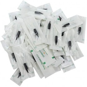 Lot de 50 tubes à aiguille, embouts daiguille permanents pour maquillage - Réutilisables - En plastique - Durable et attraya