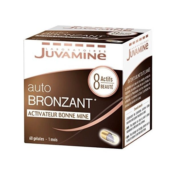 JUVAMINE - Bronzage Sublime Autobronzant Activateur Bonne Mine - 8 Actifs Beauté - 60 Unités