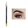 Crayon à sourcils Eyeliner imperméable à leau avec taille-crayon Micro crayon à sourcils longue durée Maquillage professionn