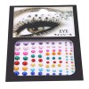 Idiytip 81 Pièces Autocollant de Sourcil Strass Visage Bijoux Festival Rave Autocollants Visage Gemmes Artificielles Autocoll