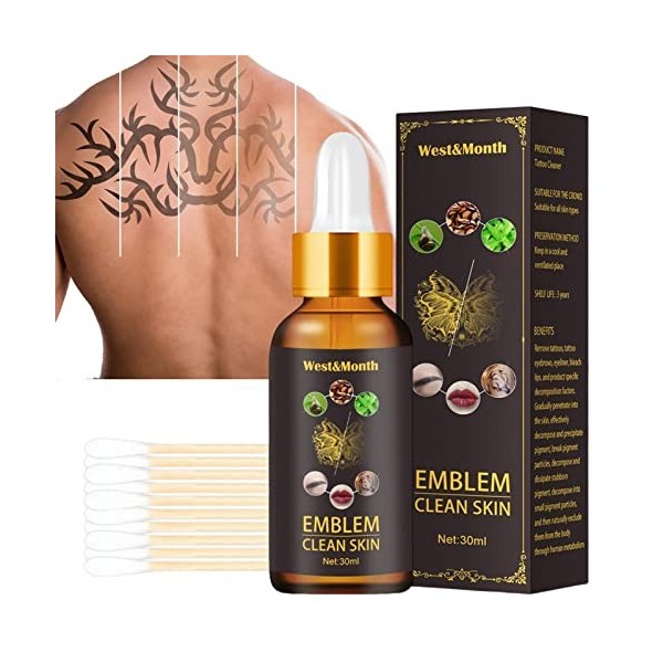 qingfeitai Crème Tatouage | Supprimer Le Tatouage - Système fondu Tatouage pour Aider à enlever Les Tatouages du Corps, kit R