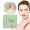 Correcteur de pot, palette de crème anti-cernes - Correcteur éclaircissant minimisant les pores 3 nuances | Maquillage visage