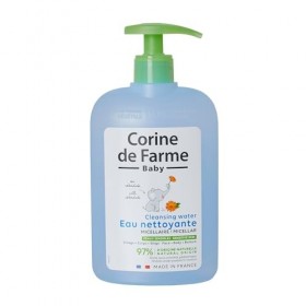 Corine de Farme - Eau Nettoyante Micellaire au Calendula Apaisant pour Bébé - Hydrate, Apaise - Peaux Sensibles, 97% dIngréd