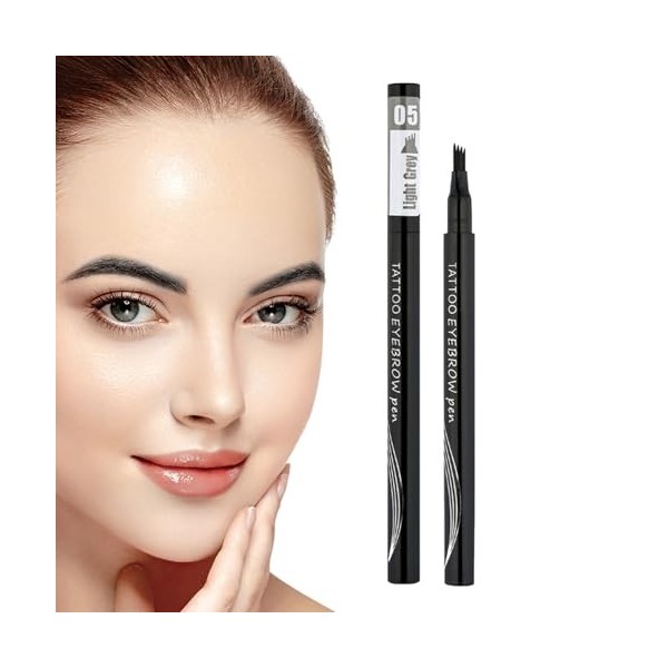 Définisseurs de sourcils - Crayon à sourcils anti-taches avec 4 fourchettes - Fournitures quotidiennes de maquillage des sour