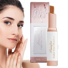 Stick fard à paupières bicolore,Bâton dombre à paupières imperméable - Gradient Matte Glitter Makeup Eye Shadow Pen Lazy Eye