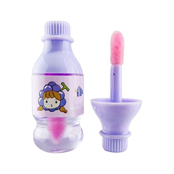 Gloss Cher Pour Enfant Huile à lèvres mignonne aromatisée aux fruits huile à lèvres décolorée hydratante émail à lèvres liqui