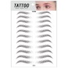 11 Pcs 3D Sourcils Tatouage Autocollant Sourcils Transferts Autocollants Cheveux-Comme Étanche Faux Eye Brow Autocollants Bro