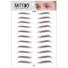 11 Pcs 3D Sourcils Tatouage Autocollant Sourcils Transferts Autocollants Cheveux-Comme Étanche Faux Eye Brow Autocollants Bro