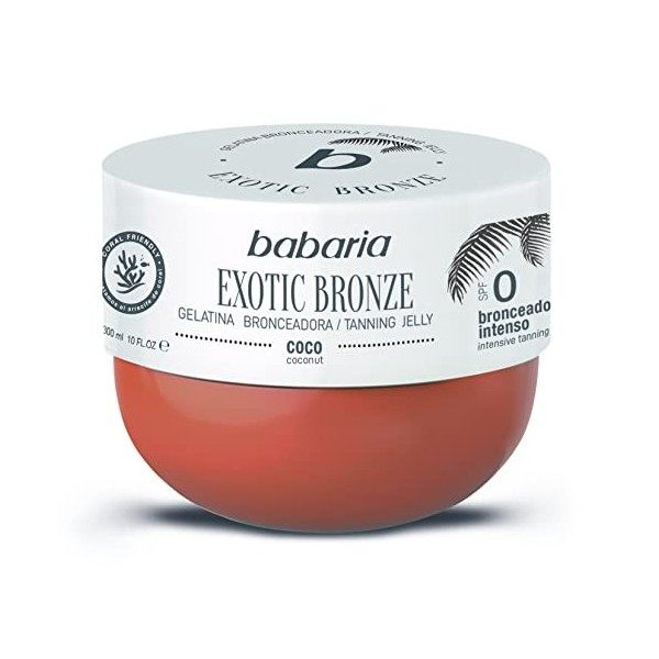 BABARIA Coco GELATINA BRONCEADORA SPF0 300ML, Tanning Mixte, Negro, Seulement