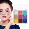 Ombre à paupières à paillettes | Fard à paupières brillant à paillettes longue durée - Palette de maquillage pour les yeux Co