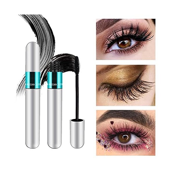 Lash Cosmetics Mascara Lash Cosmetics Mascara 5 x Longer 2 en 1 pour un effet dextension et de compactage naturel, imperméab