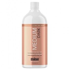 MineTan MineTan Medium Dark Professional Spray Tan - Finition peau subtilement brune et brillante Pour les personnes à la pea