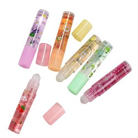 1/2/4PCS Roll On Lip Gloss Rouge À Lèvres Baume Incolore Fruity Flavors Rolling Ball Lip Oil Brillant À Lèvres Transparent In