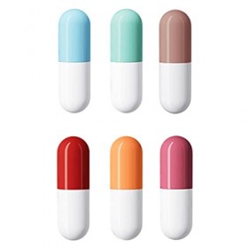 Rouge À Lèvres 6 Pièces, Mini Rouge À Lèvres Mat, Rouge À Lèvres Lip Pill, Mini Capsules Imperméables Longue Durée Velvet Pil