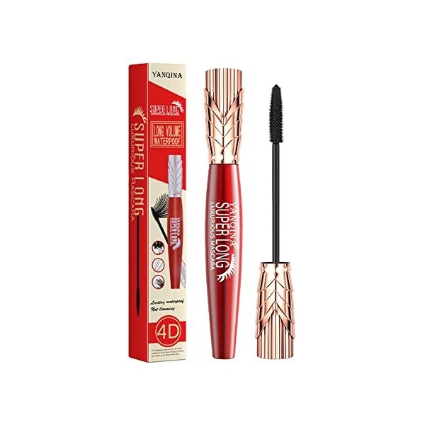 Mascara 4d Fiber Miss Baby Roll - En fibre longue bouclée - No Dizzy - En forme de couronne - 10 ml - Noir - Taille unique