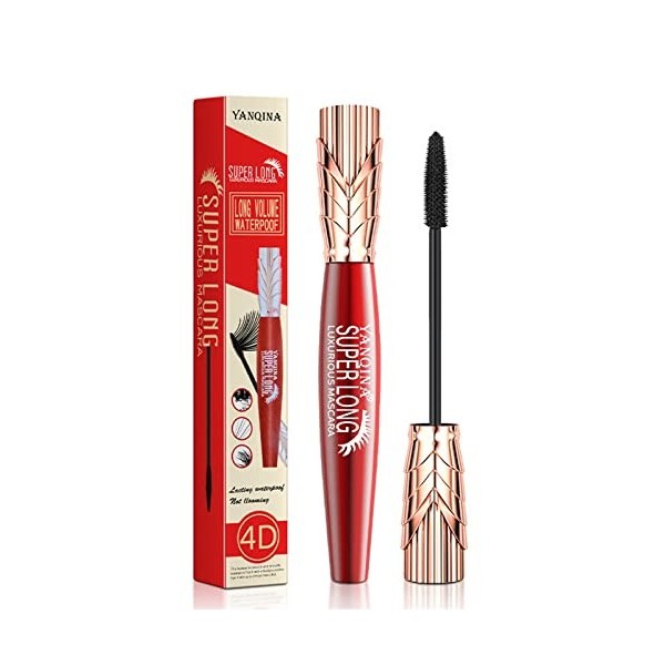 Mascara 4d Fiber Miss Baby Roll - En fibre longue bouclée - No Dizzy - En forme de couronne - 10 ml - Noir - Taille unique