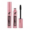 Fiber Lash Mascara Mascara pour un effet naturel dextension et dépaississement, imperméable, tient toute la journée, rose, 