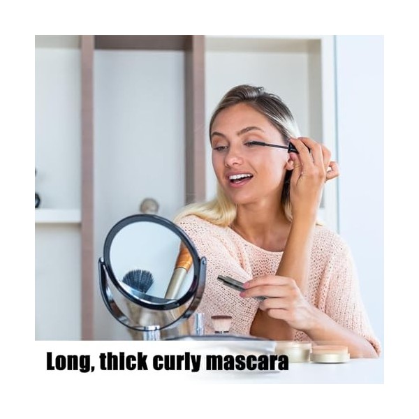Mascara maquillage, Mascara recourbe-cils portable de taille voyage pour une journée entière, Accessoires de maquillage pour 