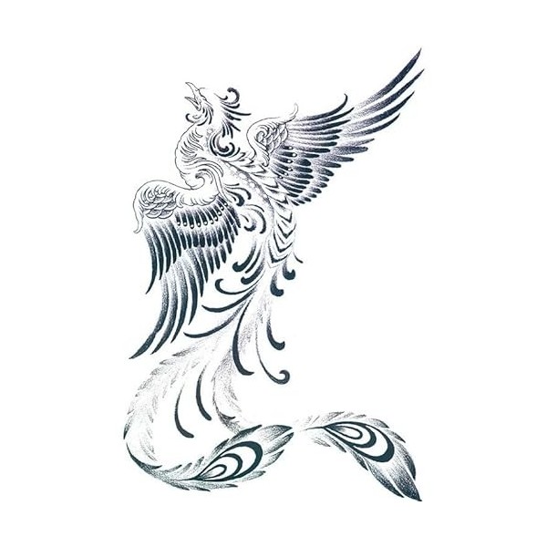 Phoenix WSB368 Tatouage temporaire pour oiseau