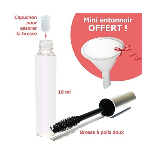 Tube mascara vide et mini entonnoir offert