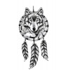 Tatouage de bras de loup - Tatouage temporaire - Faux tatouage amusant XQ-079 