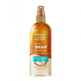 Garnier Ambre Solaire - Natural Bronzer - Huile Sèche Autobronzante Biphase - Corps et Visage - 150 mL - Lot de 3
