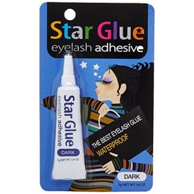 Star Glue Eyelash Adhesive 7g Net Wt .1/4oz Dark by STAR GLUE
