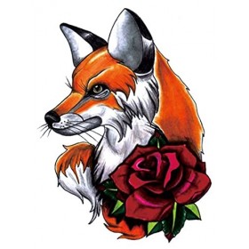 Tatouage animal de renard TH330