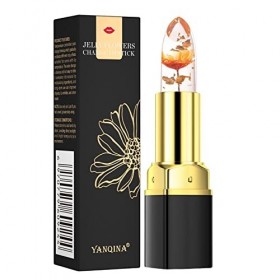 Crystal Jelly Flower Lipstick Set Rouge à lèvres changeant de couleur de fleur Baume à lèvres nutritif longue durée lèvres te